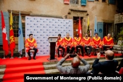 Pamje nga ceremonia në Gjenevë më 8 tetor 2022.