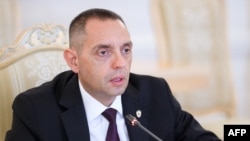 Aleksandar Vulin, tadašnji čelnik Bezbednosno-informativne agencije Srbije, u razgovoru sa šefom diplomatije Rusije Sergejom Lavrovom (nije na fotografiji) u Moskvi, 22. avgusta 2022.