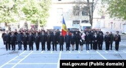 La ceremonia oficială de detașare a celor trei angajați ai MAI din cadrul Inspectoratului General de Carabinieri au participat atât ministrul de Interne, Adrian Efros, cât și cel al Apărării, Anatolie Nosatîi.