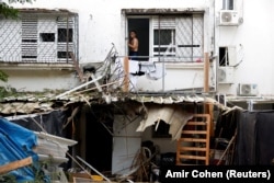 Askelón a gázai rakétatámadások után