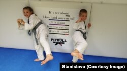 Helena na jednom od džiju džicu treninga u Podgorici.