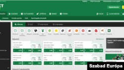 Az Unibet magyar oldala