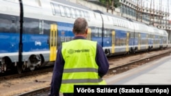 Vonatok a Nyugati pályaudvaron 2023. szeptember 20-án