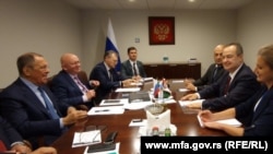 Sregej Lavrov i Ivica Dačić na sastanku u Njujorku, 22. septembar 2023. 