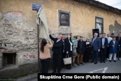 Sa otvaranja ulice u Pljevljima koja je dobila naziv po pilotu Eldinu Hrapoviću, mart 2024.