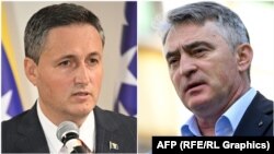 Članovi Predsjedništva BiH Denis Bećirović (lijevo) i Željko Komšić