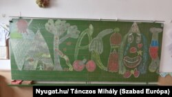 A tanév végére készülő rajz egy Vas megyei iskolában