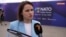 Lidera opoziției din Belarus, Svetlana Țihanovskaia într-un interviu cu RFE/RL, cu ocazia summit-ului NATO de la Vilnius, Lituania, 11 iulie 2023.