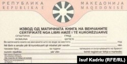 Certifikatë e martesës.
