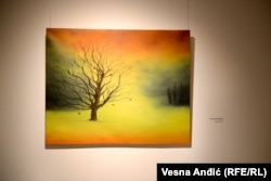 Bejtullahu je slikao drveće koje je viđao u Beogradu tokom umetničke rezidencije