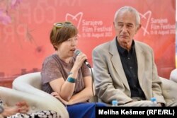 Kumjana Novakova i Ademir Kenović na panelu na Sarajevo Film Festivalu o nasilju nad ženama