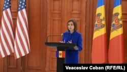 Președinta Maia Sandu a mulțumit pentru „sprijinul constant” acordat Moldovei de SUA.