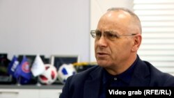 Kryetari i Federatës së Futbollit të Kosovës, Agim Ademi.
