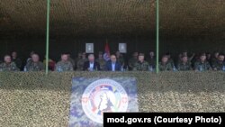 'Moj tim i ja ćemo nastaviti da informišemo o obimu odnosa Srbije i NATO-a na tačan i transparentan način, jasnim komuniciranjem da se naše partnerstvo zasniva na zahtevima Srbije', kaže general Romano. Foto: Zvaničnici Srbije, SAD i NATO na otvaranju vežbe 'Platinasti vuk', Srbija, juni 2023.