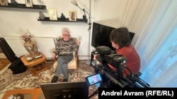 Leonard Zăicescu intervievat, în mai 2024, de echipa Europa Liberă România.