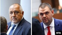 Бойко Борисов и Делян Пеевски. Колаж