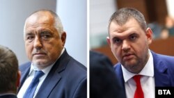 Бойко Борисов и Делян Пеевски, колаж