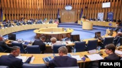 Mbledhja e komisioneve parlamentare për mbrojtje dhe siguri në Sarajevë. Bosnje e Hercegovinë, 12 qershor 2024.