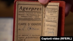 Leonard Zăicescu a fost ziarist - în imagine, legitimație pe care a avut-o când lucra la agenția de știri Agerpres.