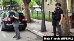 Pripadnici kosovske policije tokom akcije u Severnoj Mitrovici 20. maja 2024.