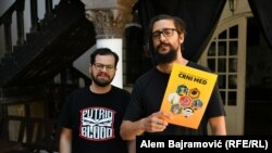 Autori stripa "Crni med" o fabrici GIKIL 