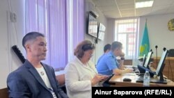 На суде по делу бывших полицейских, обвинённых в пытках. Атырау, 26 июля 2023 года