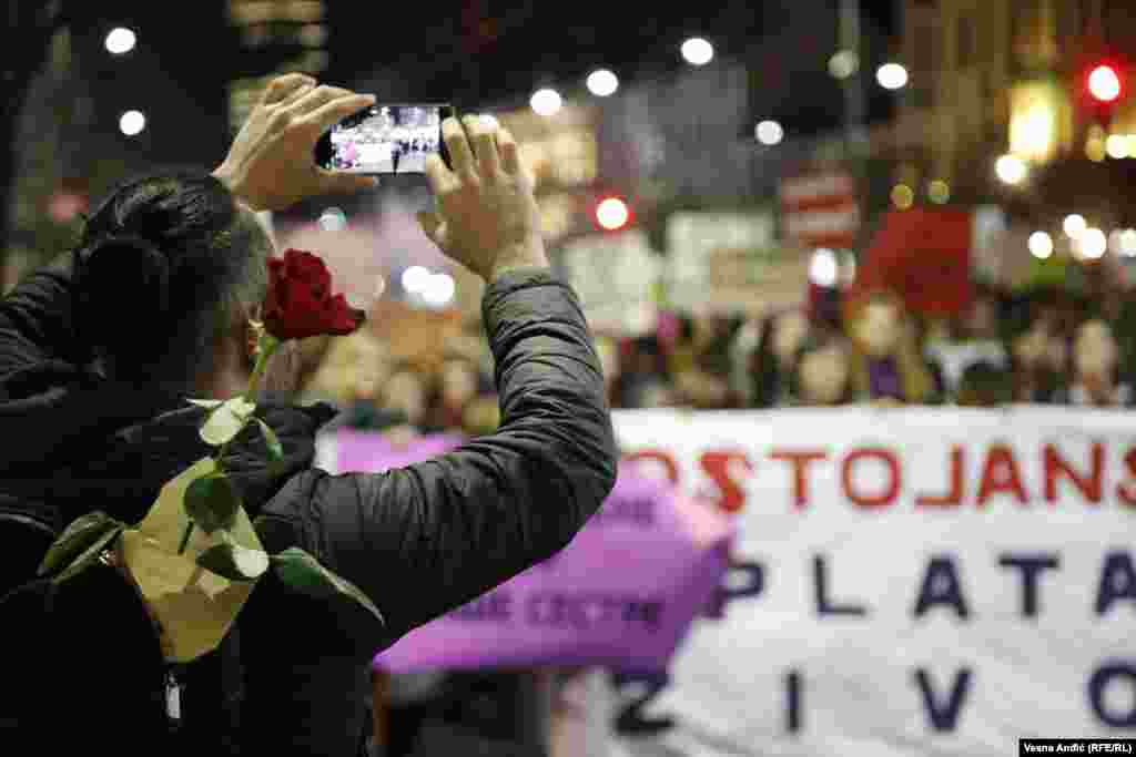 Osmomartovski noćni marš u glavnom gradu Srbije, Beogradu