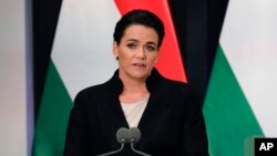 Претседателката на Унгарија, Каталин Новак, 28 април 2023 г.