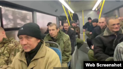 Војници кои Украина и ги предаде на Русија во замена за нејзините затвореници. 7 март 2023 година. 