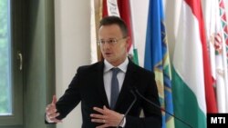 უნგრეთის საგარეო საქმეთა მინისტრი პეტერ სიიარტო. 18 მაისი, 2023 წელი
