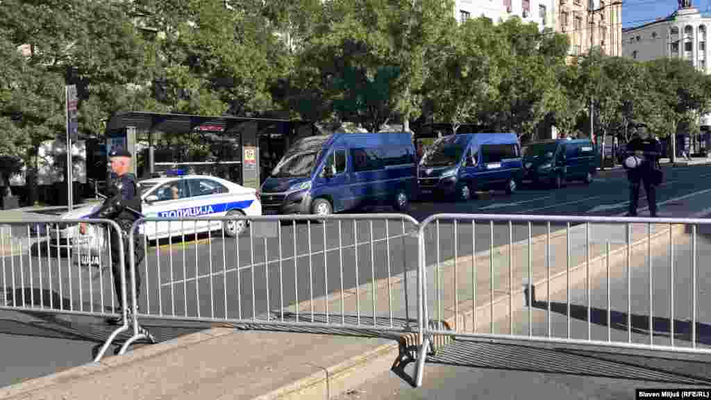 Policijske &quot;marice&quot; u centru Beograda.