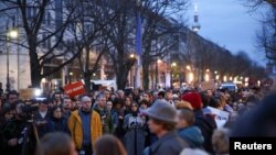 Бдение пред руското посолство в Берлин, Германия на 16 февруари 2024 г.