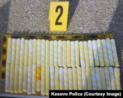 Para të konfiskuara nga Policia e Kosovës, më herët këtë vit.