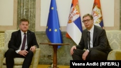 Miroslav Lajčak i Aleksandar Vučić 5. jula 2023.
