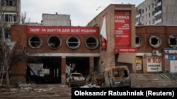 O stradă din Bahmut, 3 martie 2023