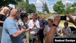 Magyar Péter Fejér megyei kampánykörútján Polgárdiban 2024. május 23-án