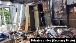 Dan nakon oluje u Zaječaru, kuća Rašića je skoro u potpunosti izgorela.