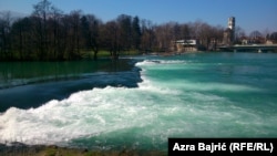 Rijeka Una u Bihaću, BiH (arhivska fotografija iz marta 2016.)