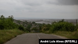 O vedere a rezervorului Kahovka în apropiere de orașul Zaporojie