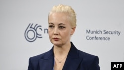 Yulia Navalnaya gjatë një fjalimi në Konferencës e Sigurisë në Munih. Fotografi nga arkivi. 