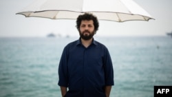 Иранският режисьор Саид Рустайи на 75-ото издание на филмовия фестивал в Кан през 2022 г. 