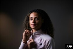 Сидни Маклафлин-Леврон позира по време на фотосесия в Париж, 8 юни 2023 г.