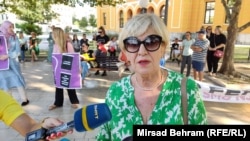 Jedna od organizatorica skupa, Ifeta Ćesir-Škoro, iz Inicijative građanki i građana Mostara