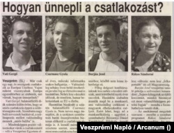 A Veszprémi Napló körkérdése az uniós csatlakozás alkalmából
