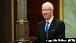 Varga Zs. András, a Kúria elnöke beszédet mond a Háromszáz éves a Kúria címmel rendezett jogtörténeti konferencián a Kúrián, 2023. június 19-én