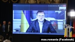 Ministrul de Externe al Ucrainei, Dmitro Kuleba, a amintit la începutul intervenției de la Conferința organizată la București că Ucraina are nevoie de arme.