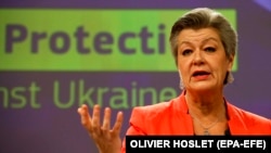 Komisionarja për Punë të Brendshme e Bashkimit Evropian, Ylva Johansson. Fotografi nga arkivi. 