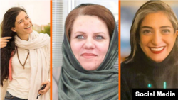 Gazetaret iraniane, Saeedeh Shafiei, Mehrnoush Zarei dhe Nasim Soltanbeigi.