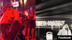 Меги Гогитидзе в одном из ресторанов Владикавказа