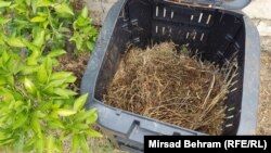 Sadržaj koji u komposter odlaže Medina Gosto, predsjednica Udruženja žena Vrba iz Mostara.